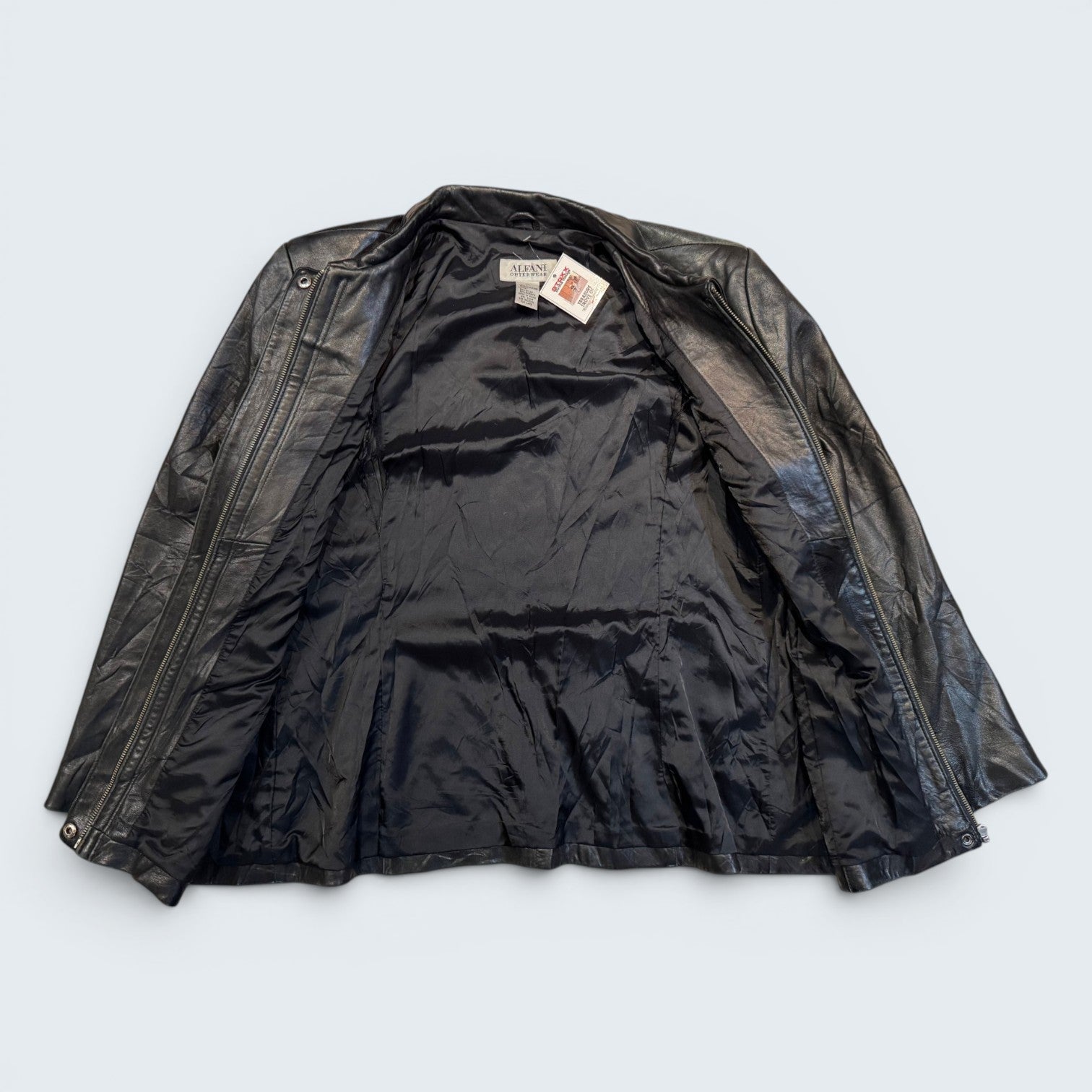 Alfani Outerwear XL Black Leather Jacket