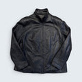 George Plus 1X Black Leather Jacket