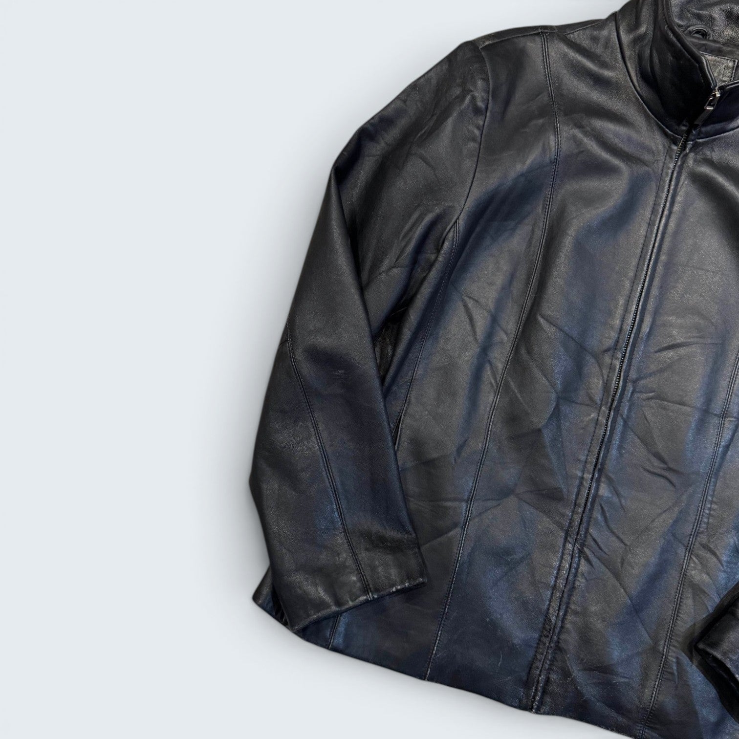 George Plus 1X Black Leather Jacket