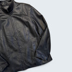 George Plus 1X Black Leather Jacket