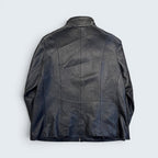 George Plus 1X Black Leather Jacket