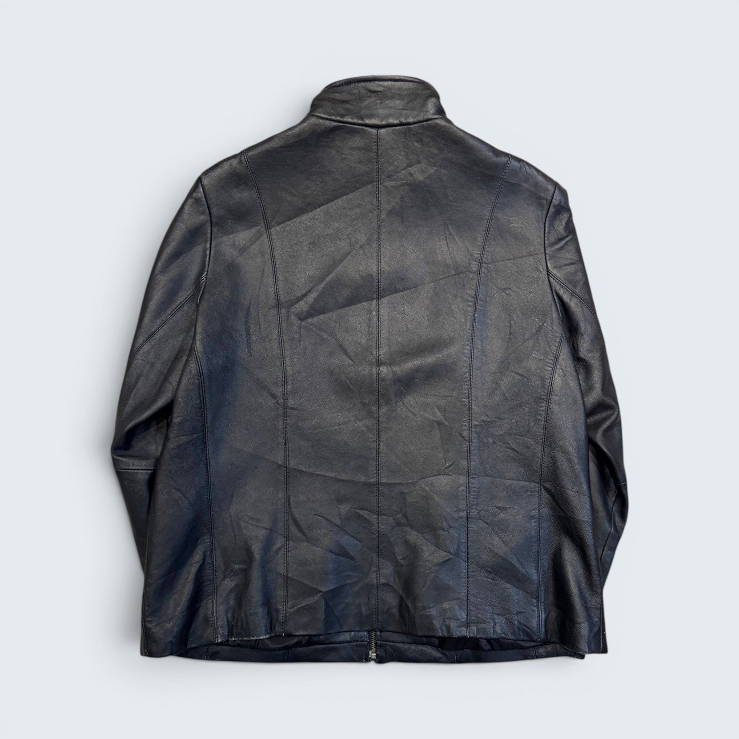 George Plus 1X Black Leather Jacket