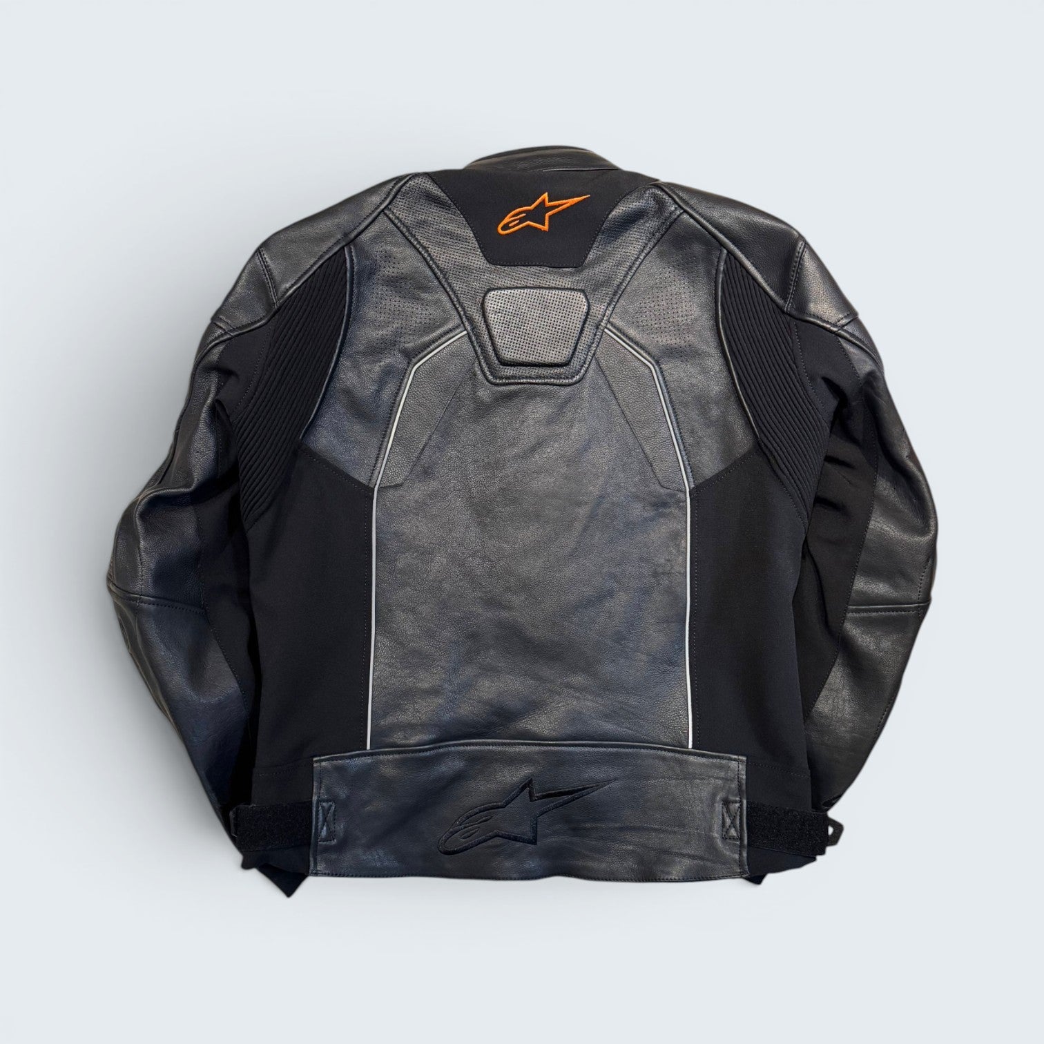 Alpinestars - Black Leather Moto Jacket - US 48