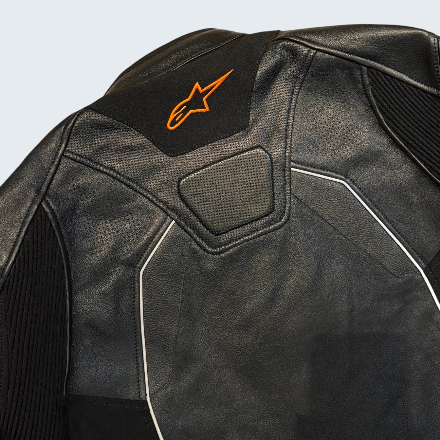 Alpinestars - Black Leather Moto Jacket - US 48