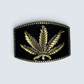 Weed Black And Yellow Buckle