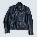 Cosa Nova Vintage Black Leather Jacket - S