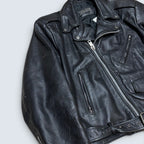 Cosa Nova Vintage Black Leather Jacket - S