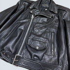Cosa Nova Vintage Black Leather Jacket - S