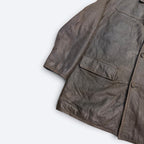 Weatherproof Brown Leather Jacket - L