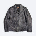 Danier Black Leather Jacket - M