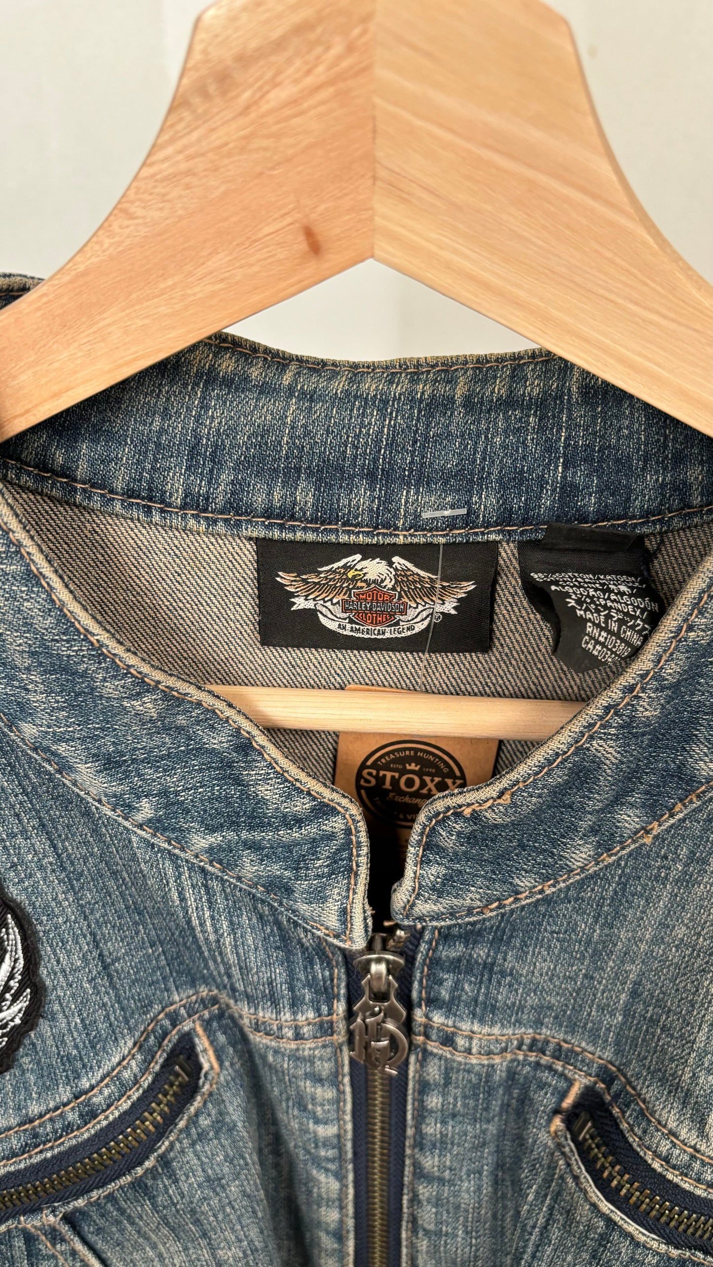Harley Davidson Studded Denim Jacket