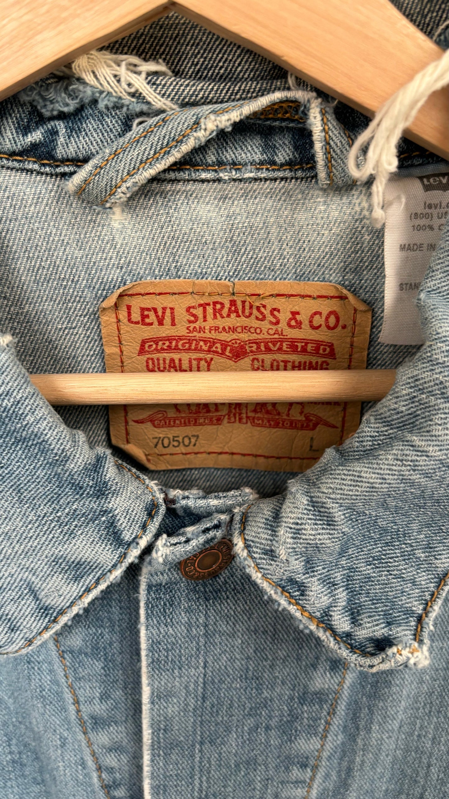 Levi's Distressed Denim Jacket
