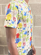 Fab Dog Portrait Hawaiian Camp Collar Shirt