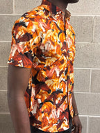 SMART Horses Print Button Up - Size 1