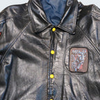Metallica Patch Leather Jacket
