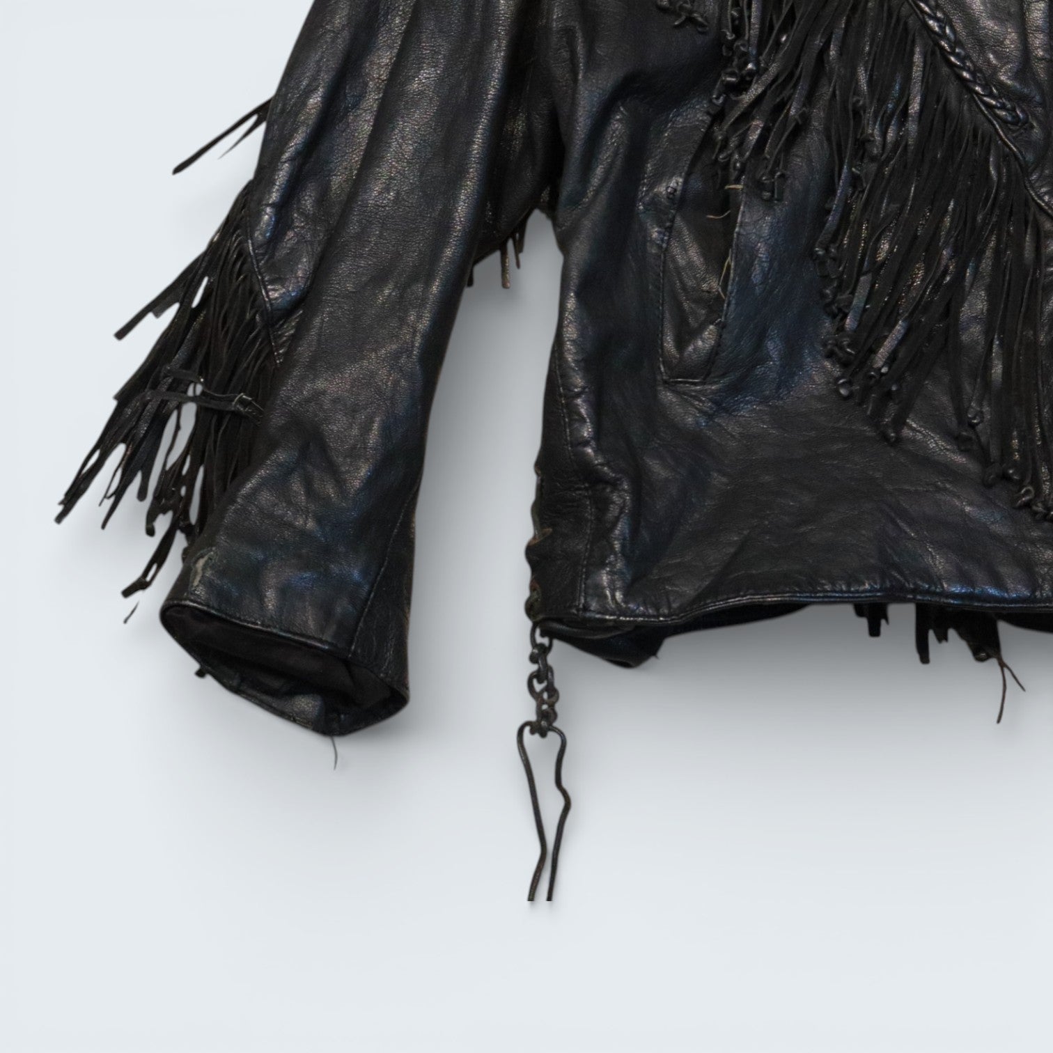 Fringe Leather Jacket