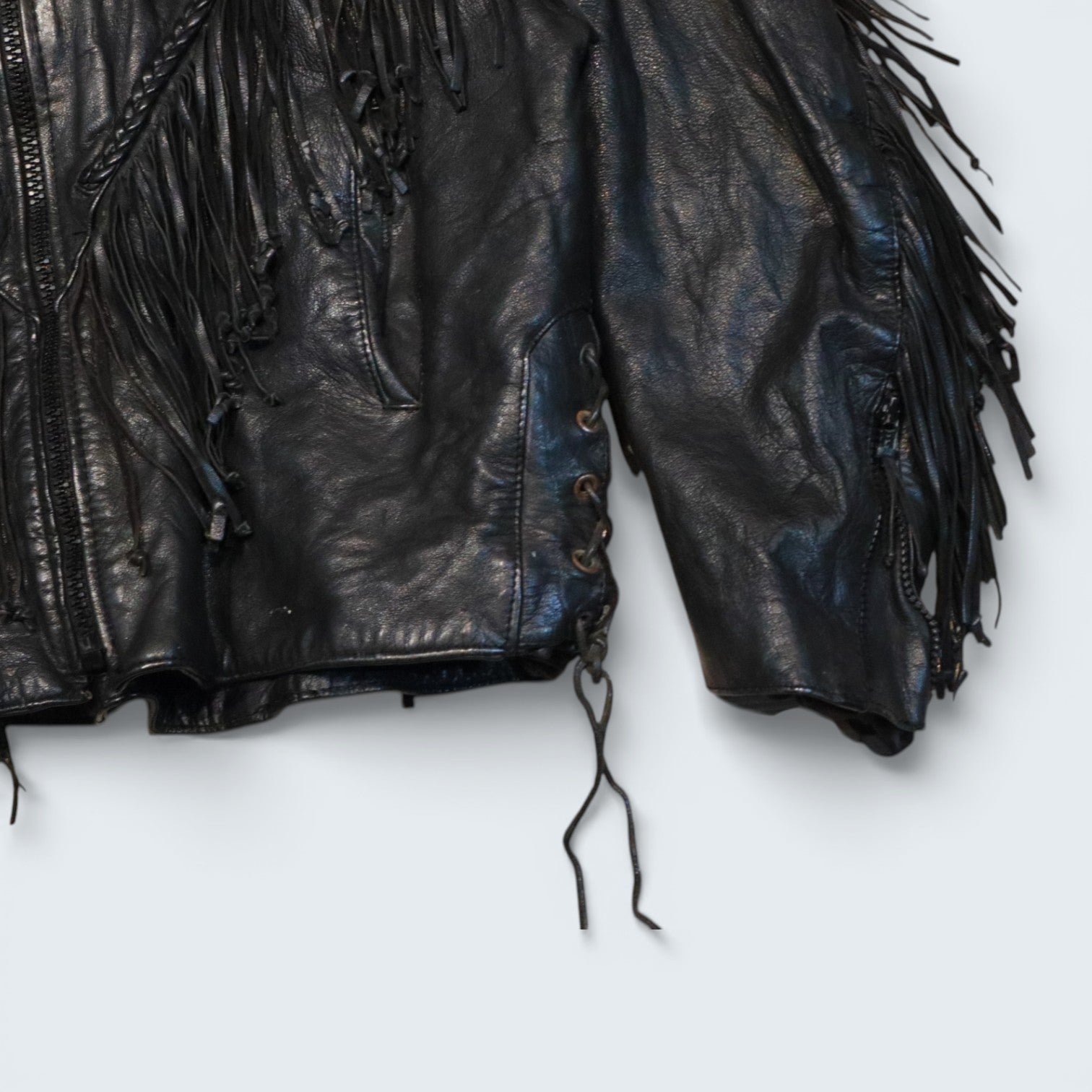 Fringe Leather Jacket