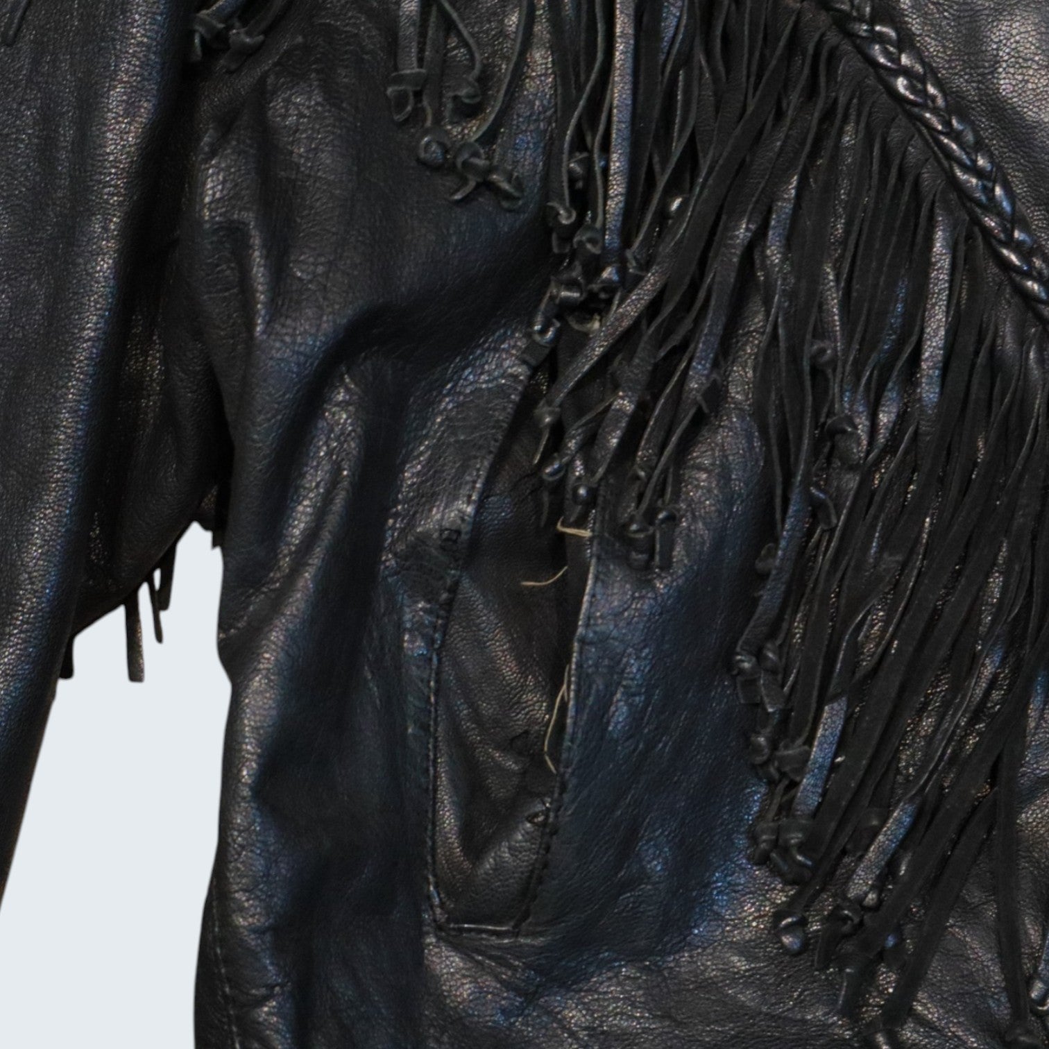 Fringe Leather Jacket