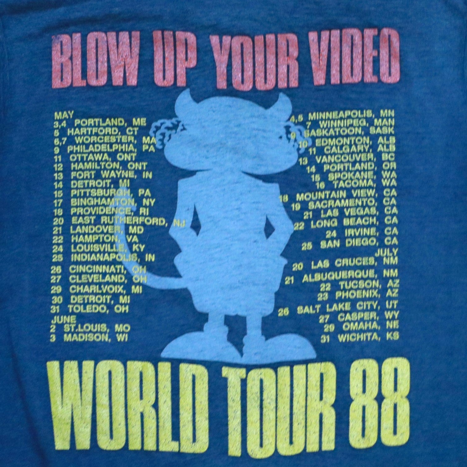 AC/DC 1988 "Blow up your video" Tour Tee