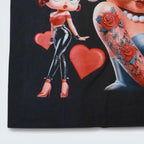 Betty Boop Heart Black Graphic Tee