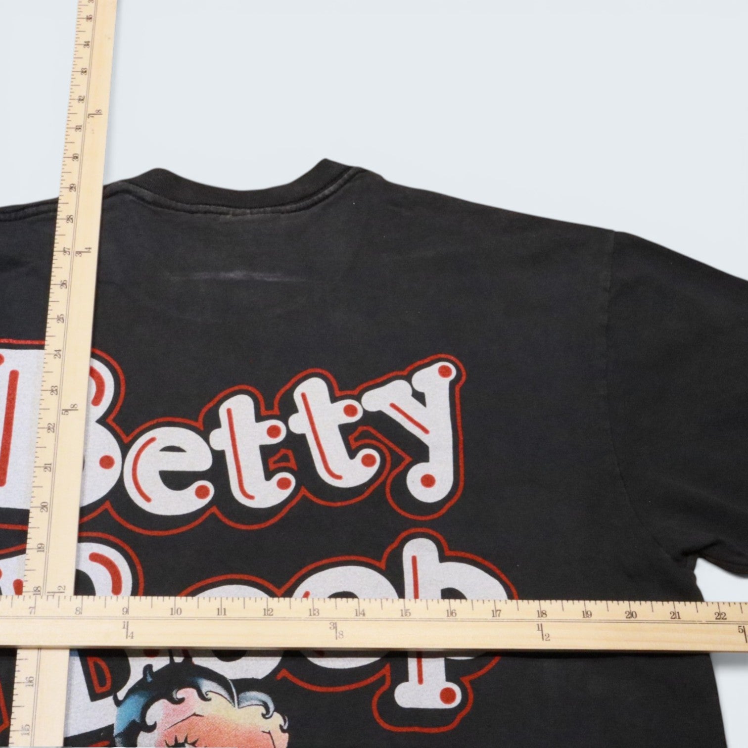 Betty Boop Heart Black Graphic Tee