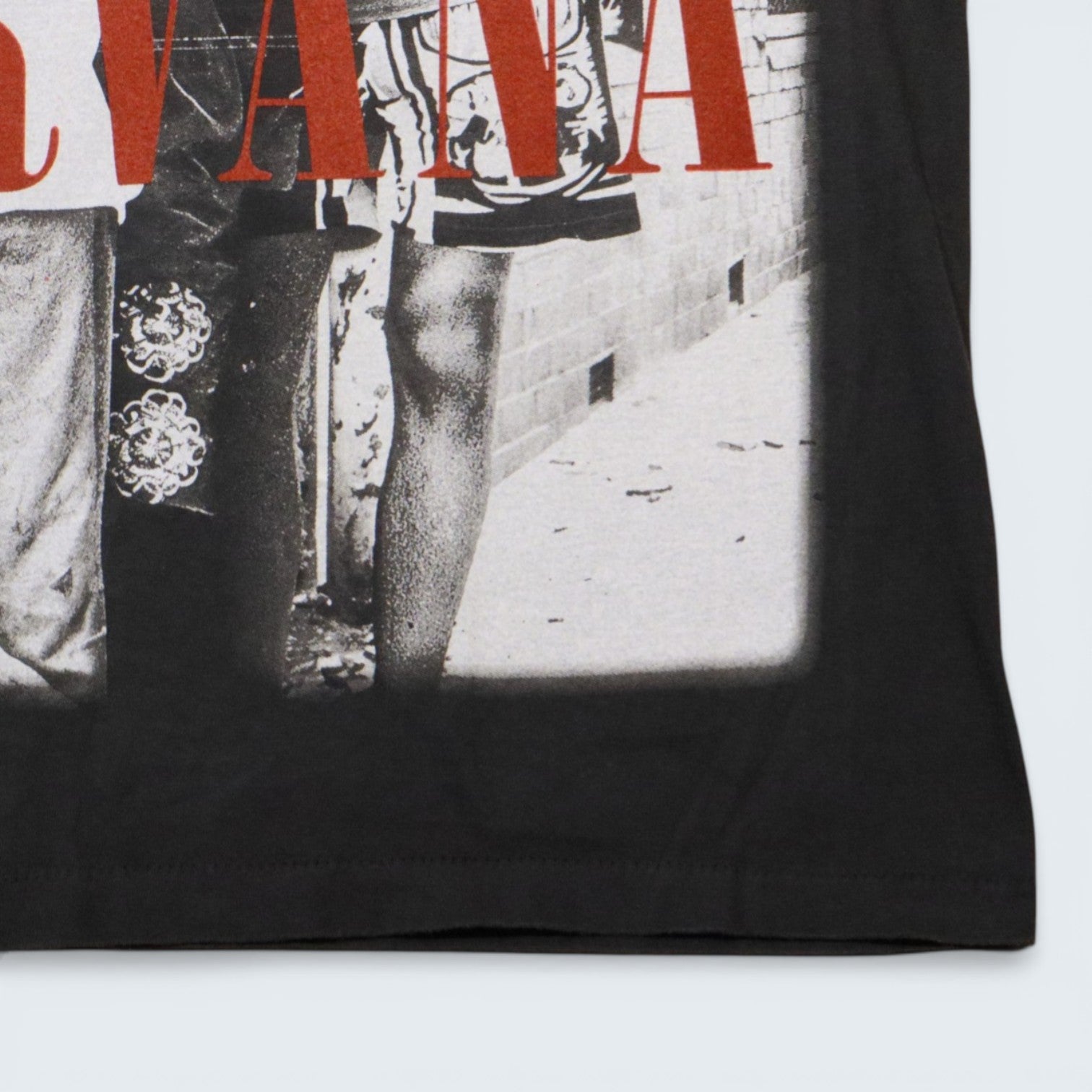 Nirvana Black and White Graphic Tee