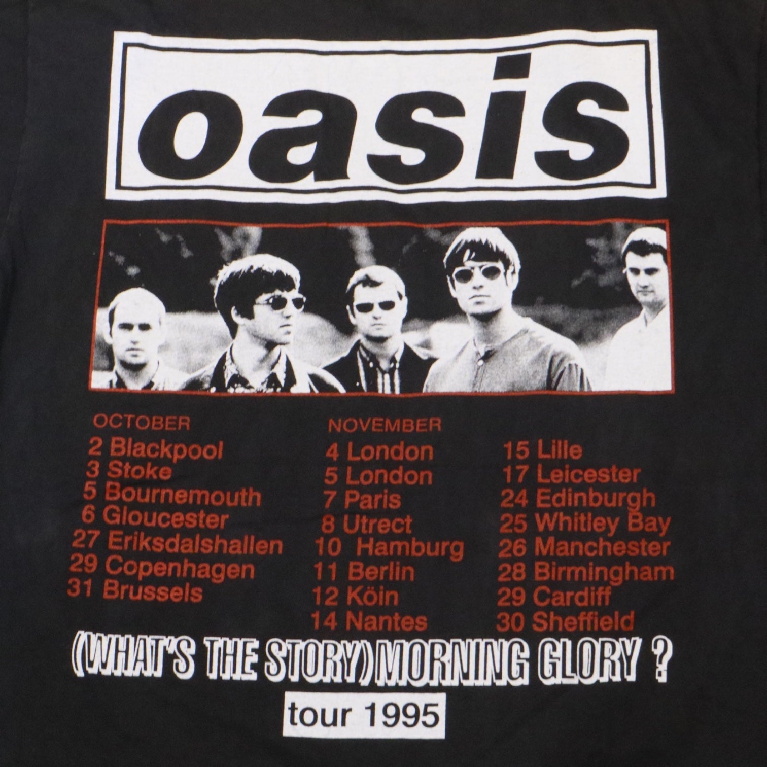 Oasis 1995 Tour - Graphic Tee - L