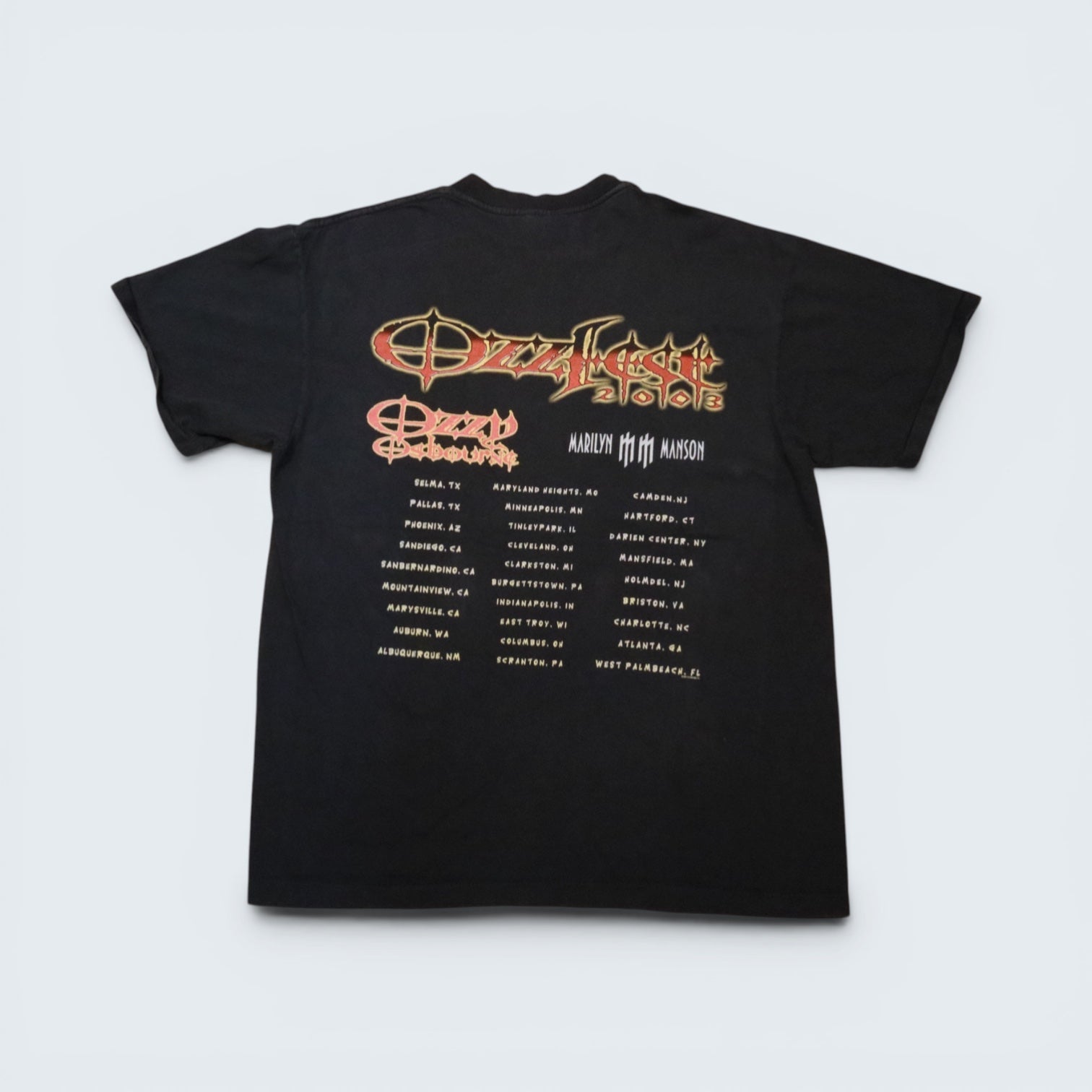 Ozzy/Marilyn Manson 2003 - Graphic Tee - L