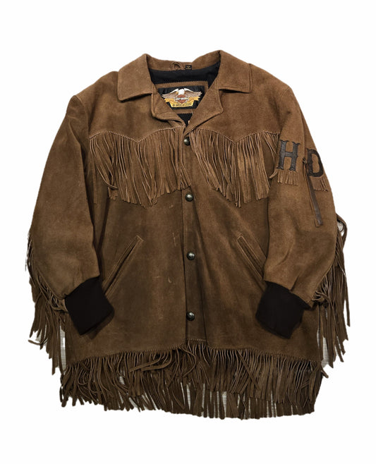 Harley Davidson Leather Fringe Jacket