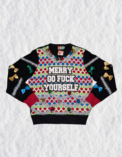 Merry Go F____ Yourself Christmas Sweater