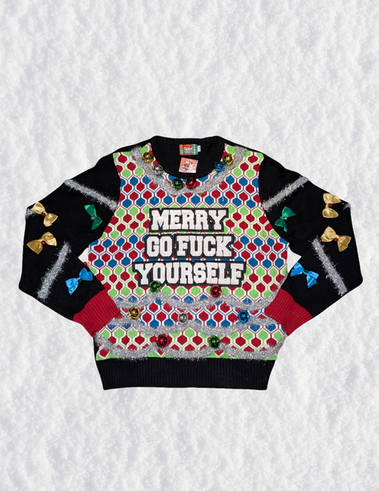 Merry Go F____ Yourself Christmas Sweater