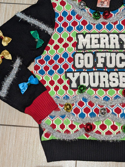 Merry Go F____ Yourself Christmas Sweater