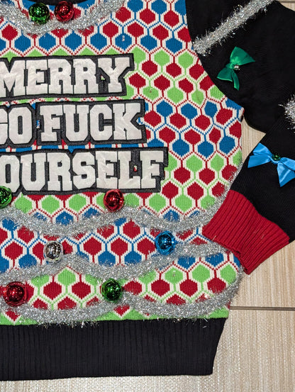 Merry Go F____ Yourself Christmas Sweater