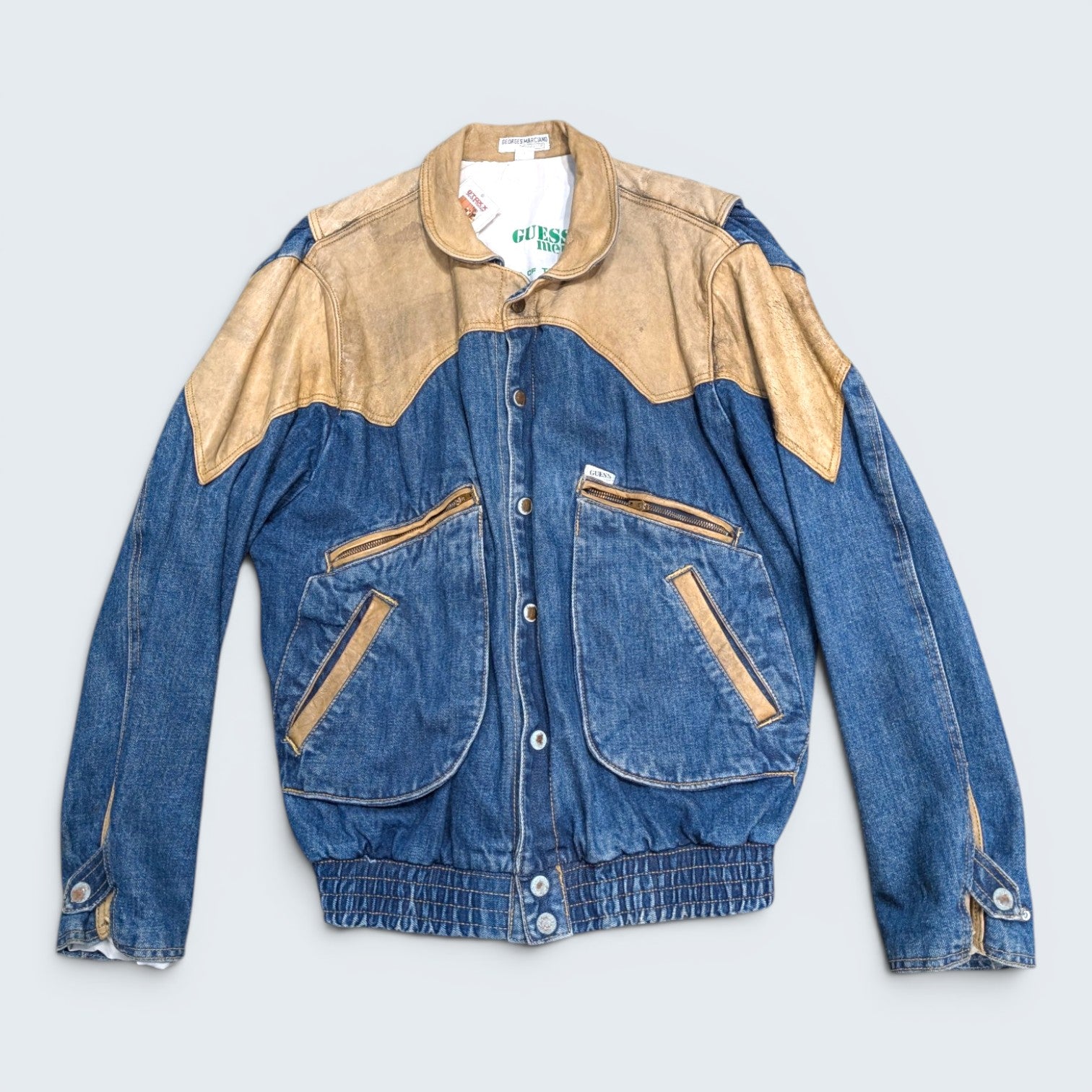 Guess Leather & Denim Jacket