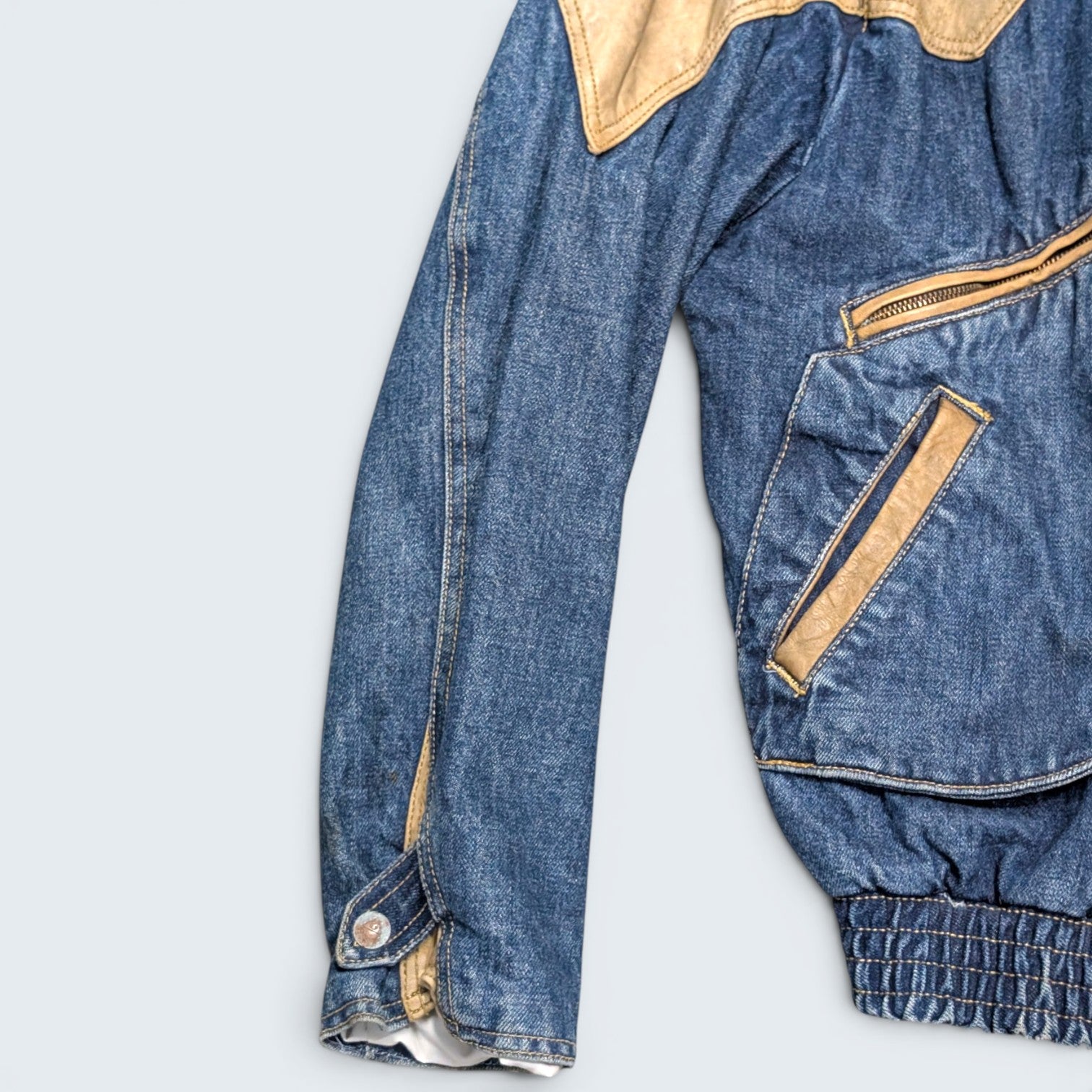 Guess Leather & Denim Jacket