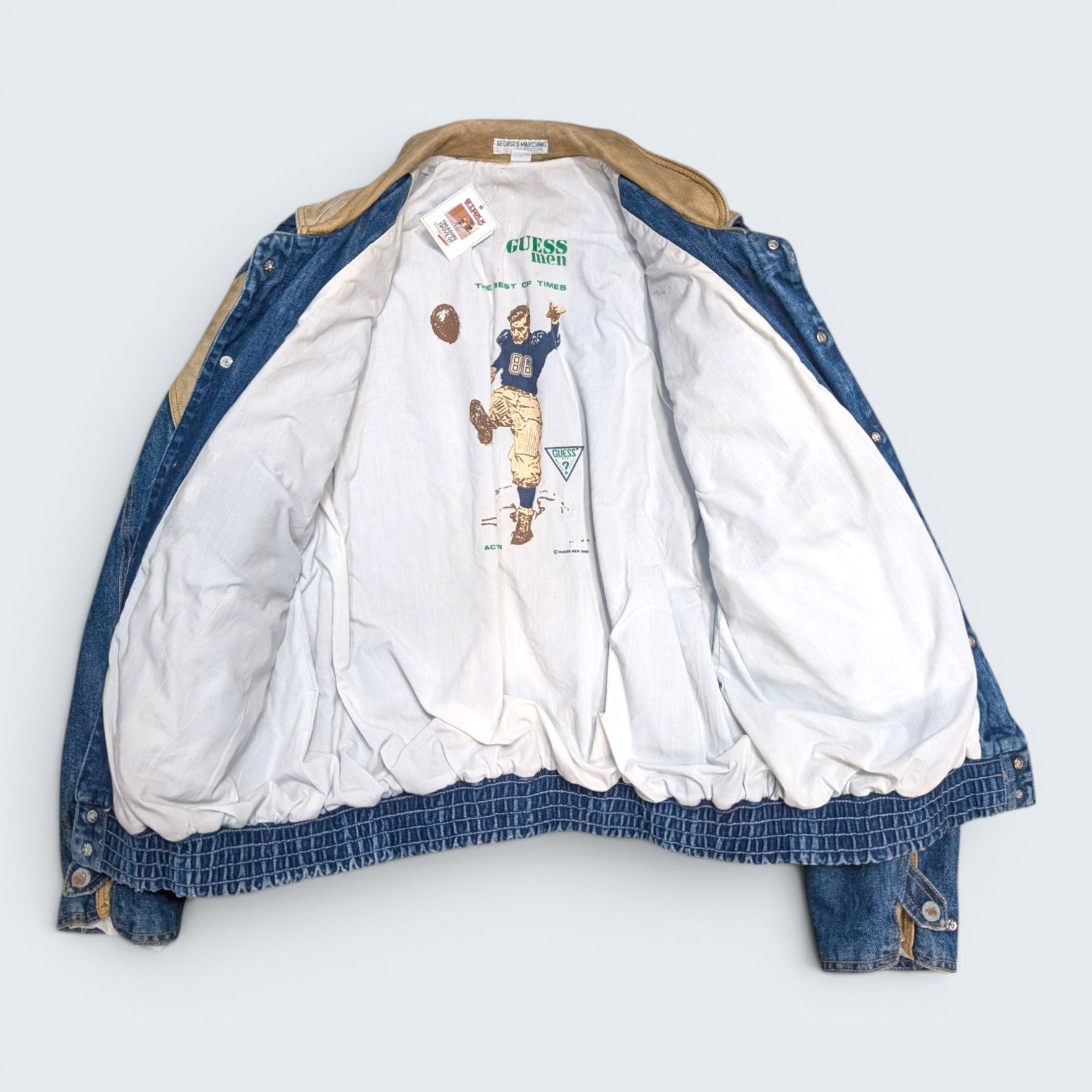 Guess Leather & Denim Jacket
