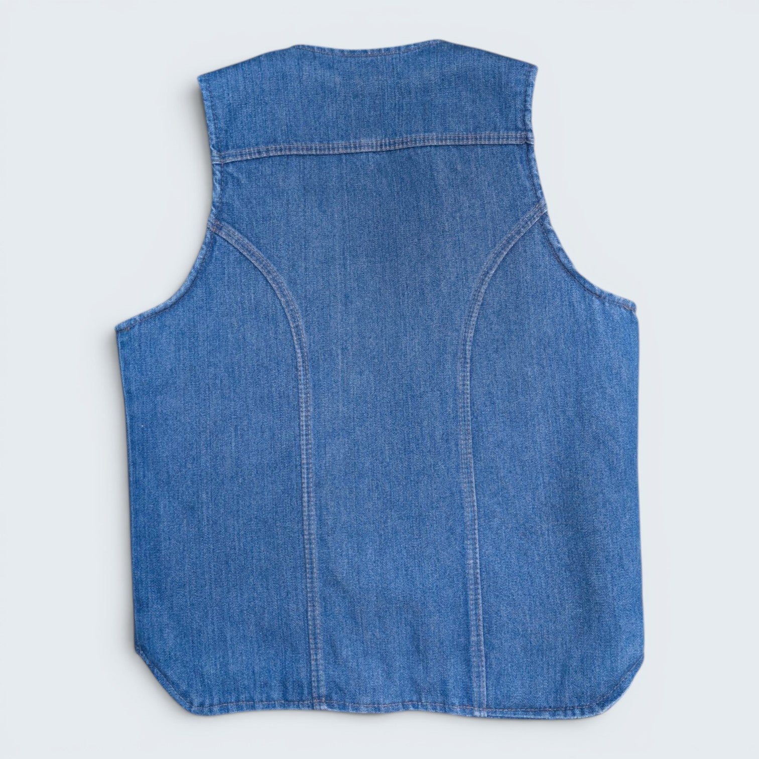 Wrangler Sherpa Vest - Denim - Medium