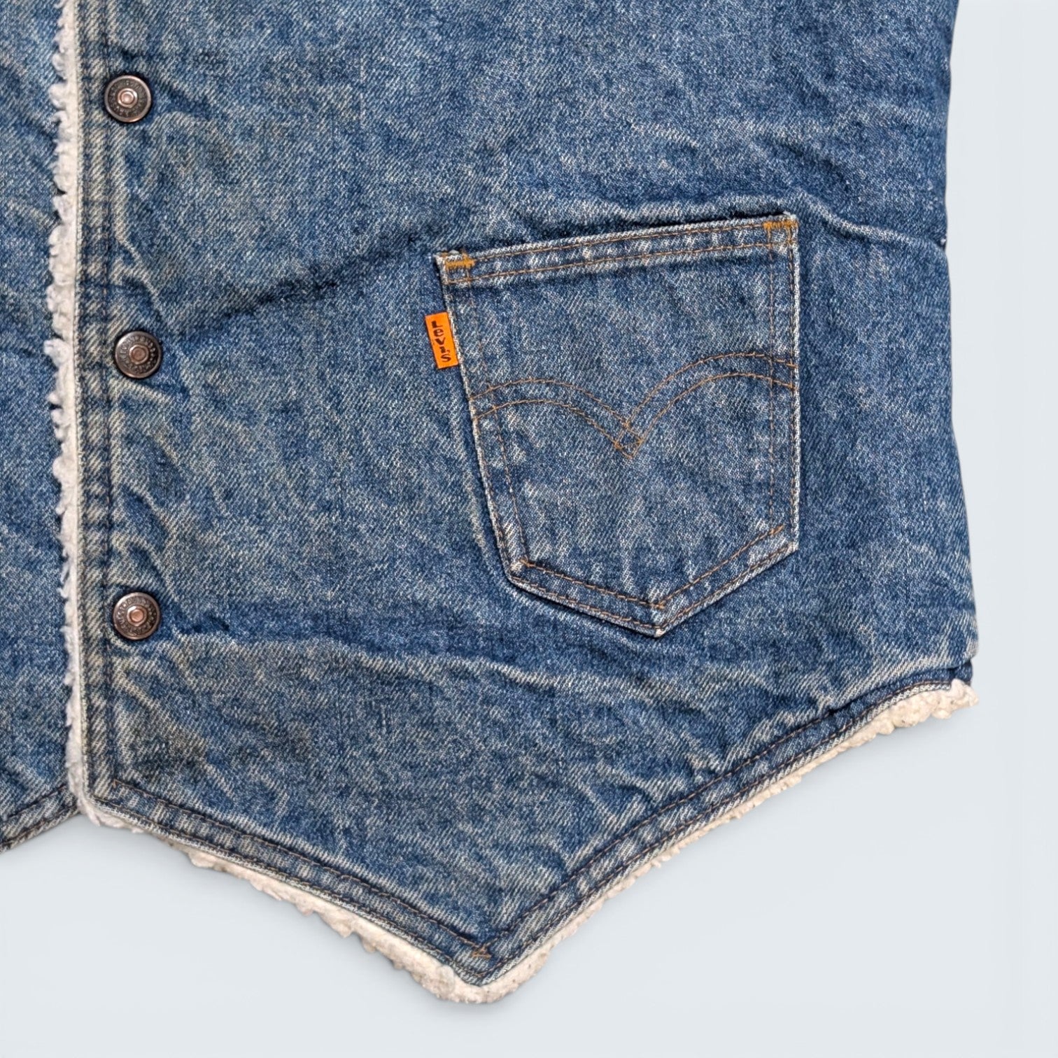 Levi's Sherpa Vest - Orange Tab - Large