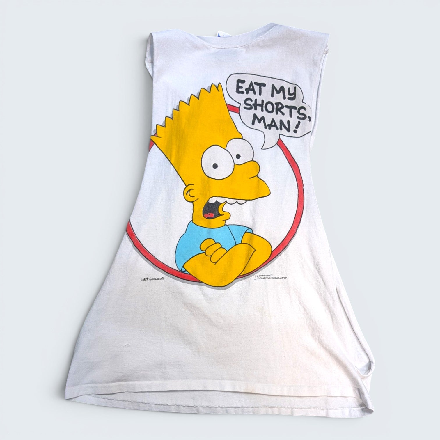 Bart Simpson "Eat My Shorts Man" Tank Top - L