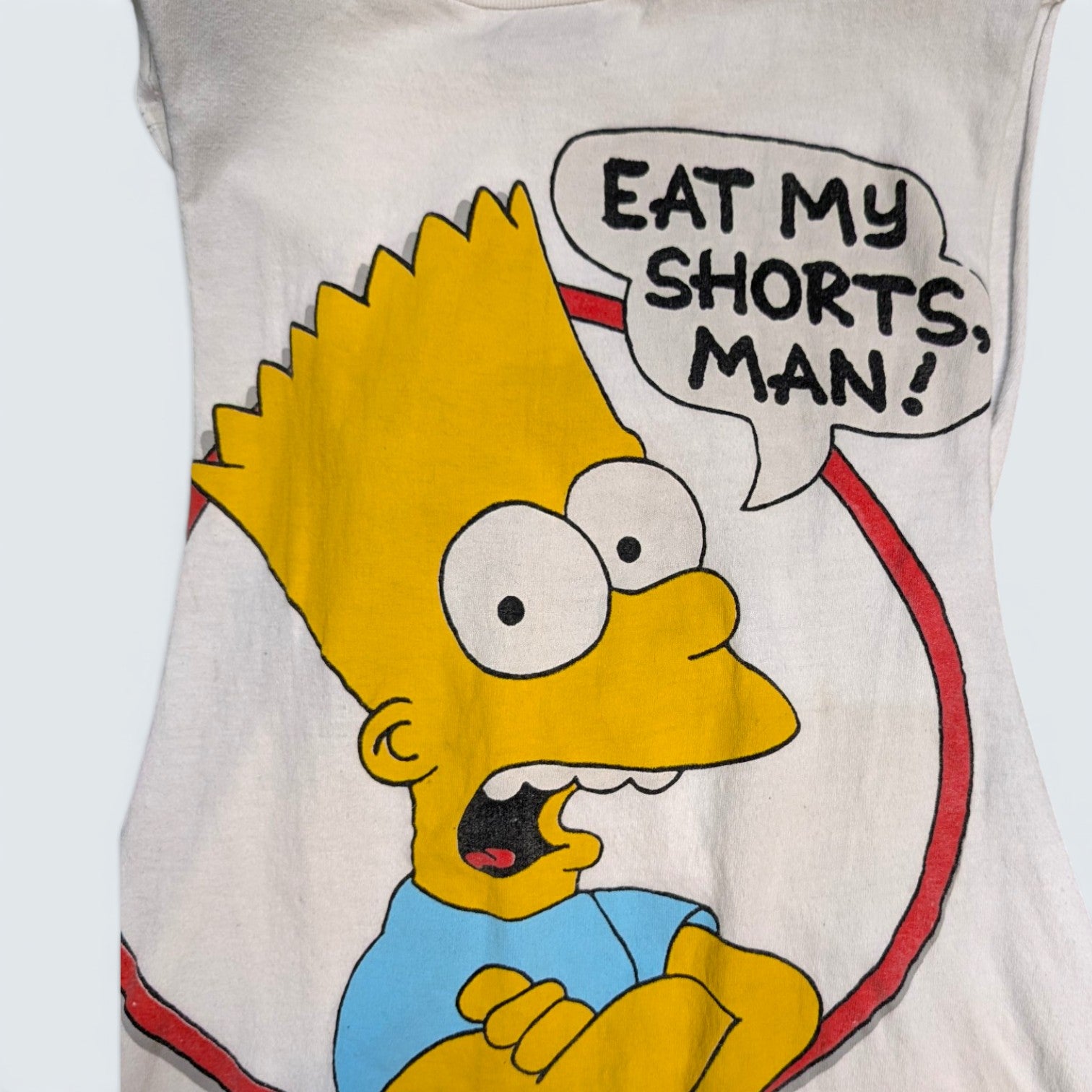 Bart Simpson "Eat My Shorts Man" Tank Top - L