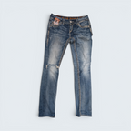 Rock Revival Distressed Slim Jeans — Size 27