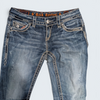 Rock Revival Distressed Slim Jeans — Size 27