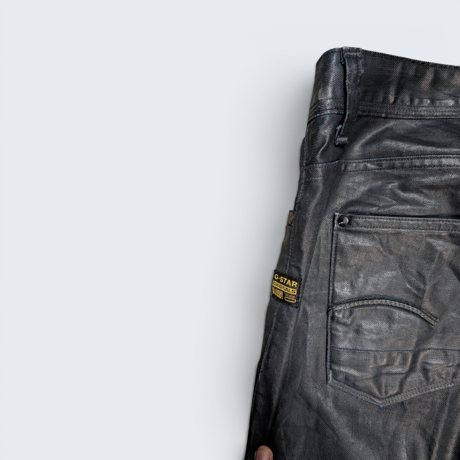 G-Star - Black Coated Denim Jeans - 31 x 32