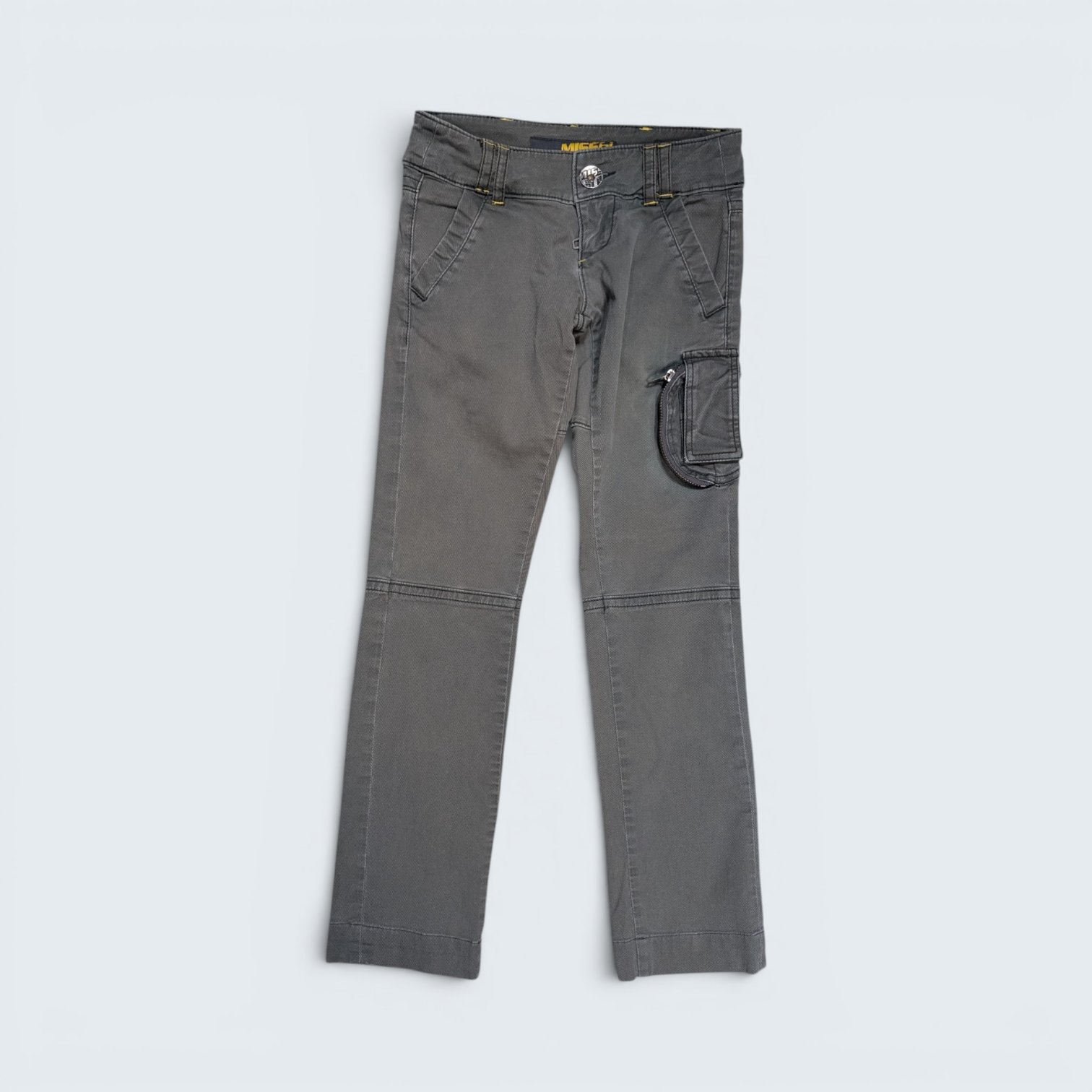 Miss Sixty - Grey Cotton Cargo Flare Pants - 25