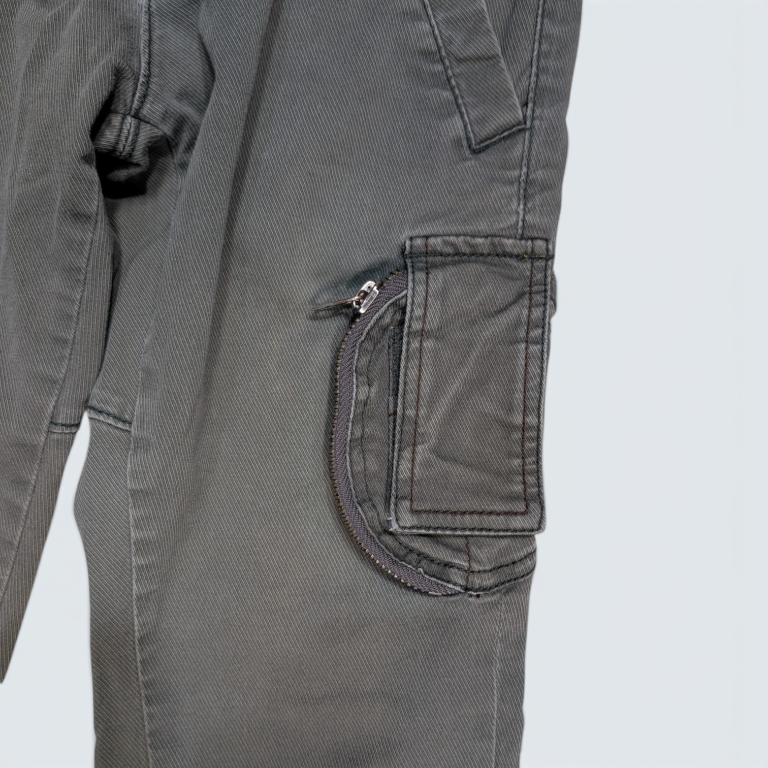 Miss Sixty - Grey Cotton Cargo Flare Pants - 25
