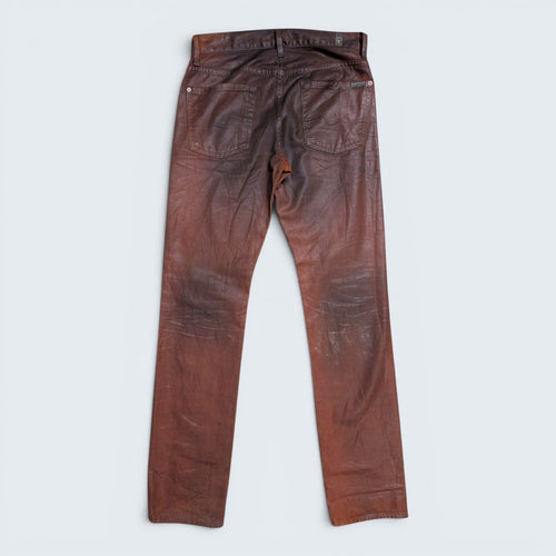 7 For All Mankind "Slimmy" Coated Jeans - 29