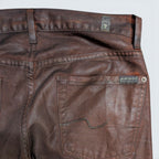 7 For All Mankind "Slimmy" Coated Jeans - 29