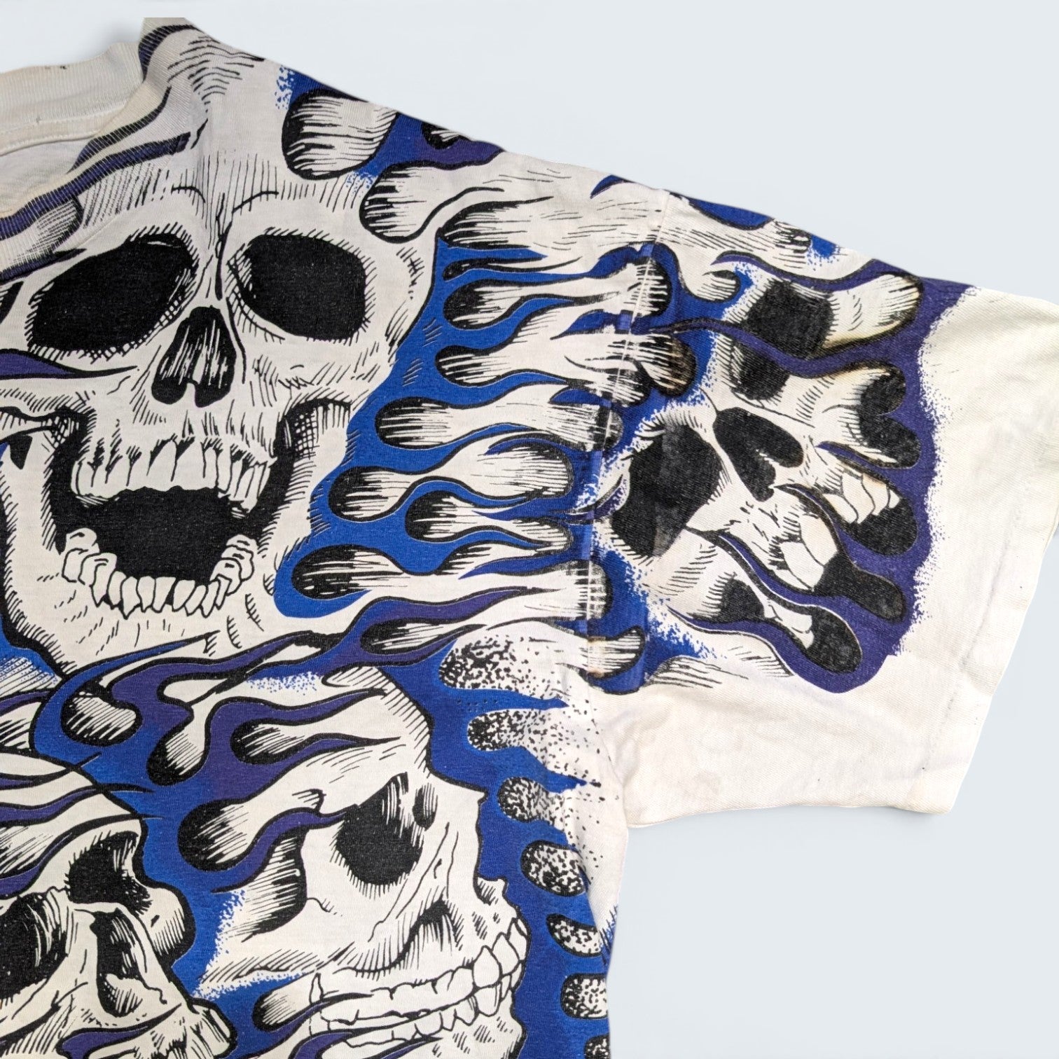 Skull Full Print Graphic Tee - XL