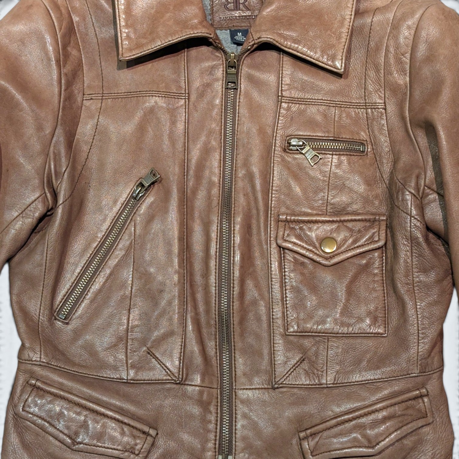 Banana Republic Leather Jacket - XS