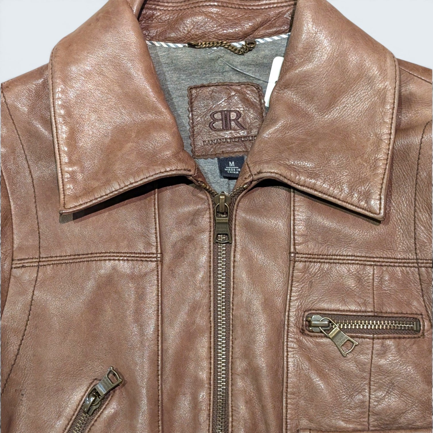 Banana Republic Leather Jacket - XS